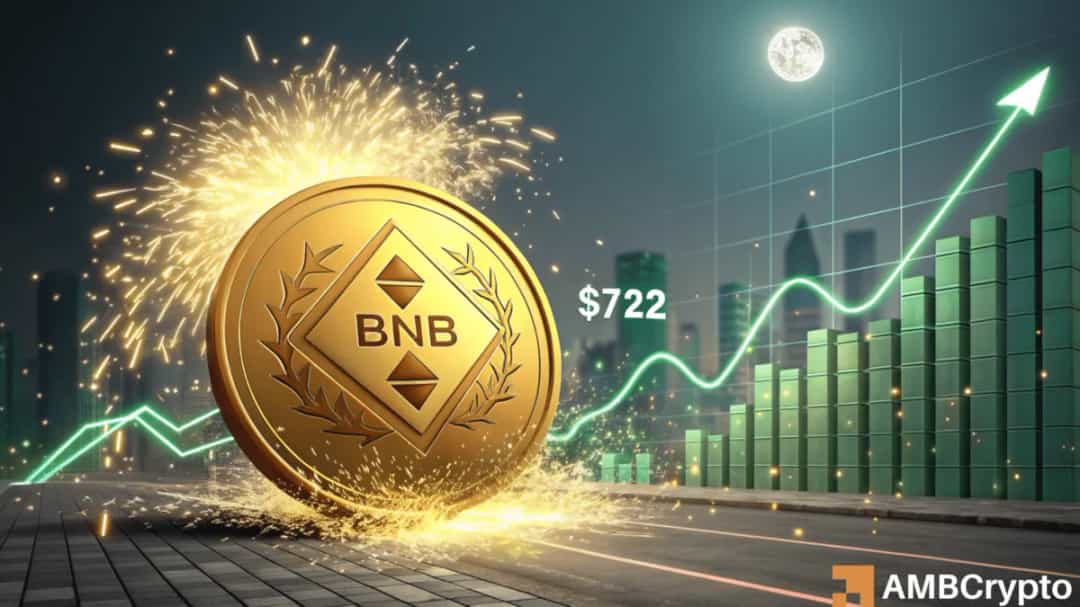 تقویت بایننس کوین در $722؛  آیا  جهش  قیمت  در  راه  است؟