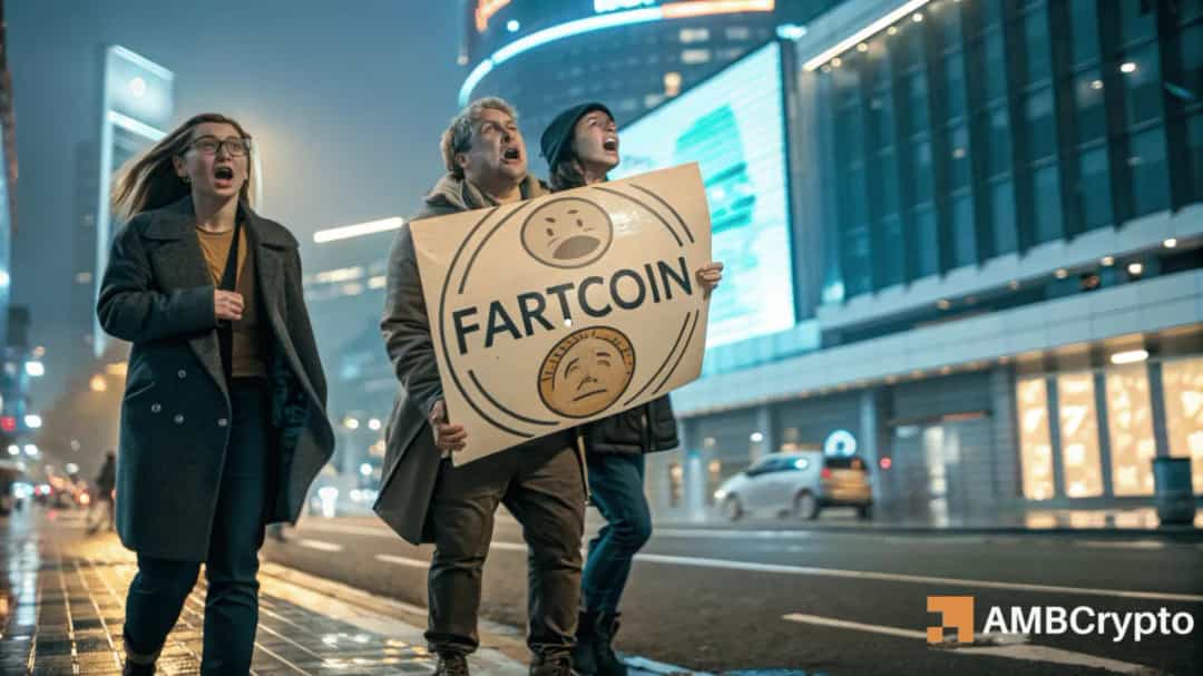 FARTCOIN/USDT: فروش نهنگ 64.87M دلار و ریزش 15٪