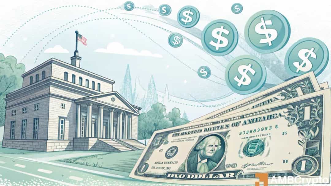 رشد استیبل کوین ها و فشار بر اوراق دولتی آمریکا (USDT/USD)