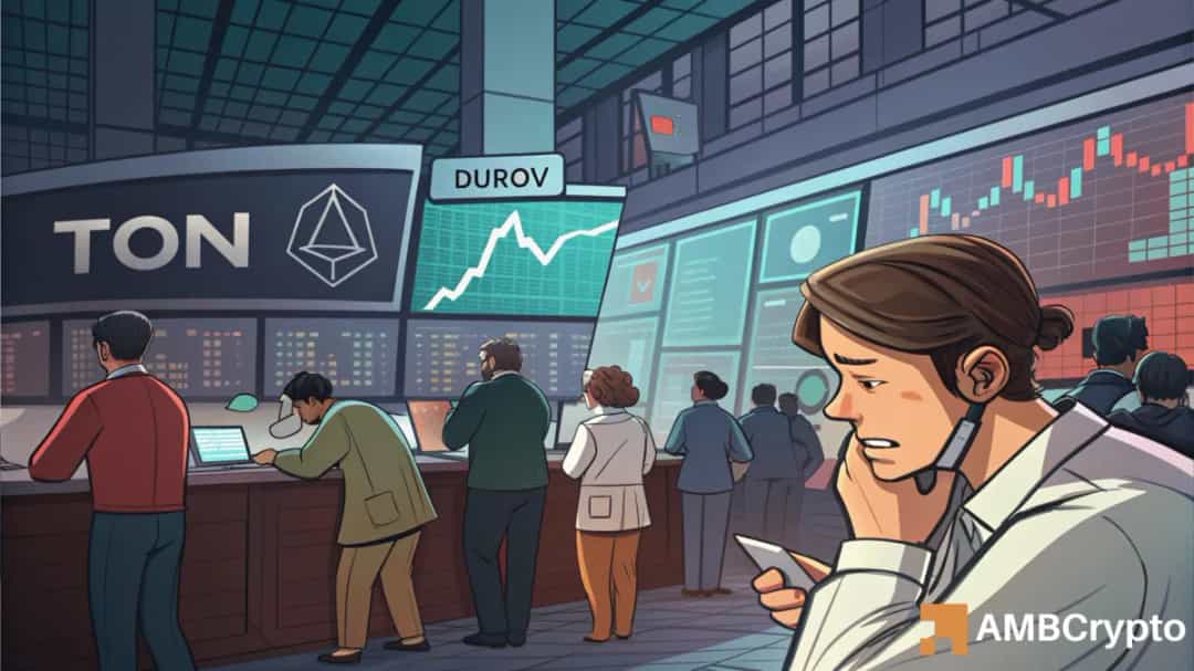 فروش ۸۹۰ هزار TON پس از دستگیری دوروف؛ نوسانات بازار و حمایت کلیدی پیش رو