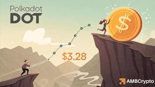 نقطه عطف DOT: آیا حمایت ۳.۲۸ دلار می‌شکند یا بازمی‌گردد؟