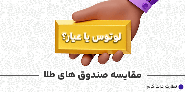 مقایسه بازدهی صندوق طلای لوتوس و عیار
