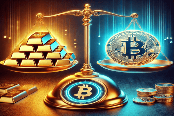 طلا بخریم یا ارز دیجیتال | کدام سرمایه گذاری در 2025 بهتر است