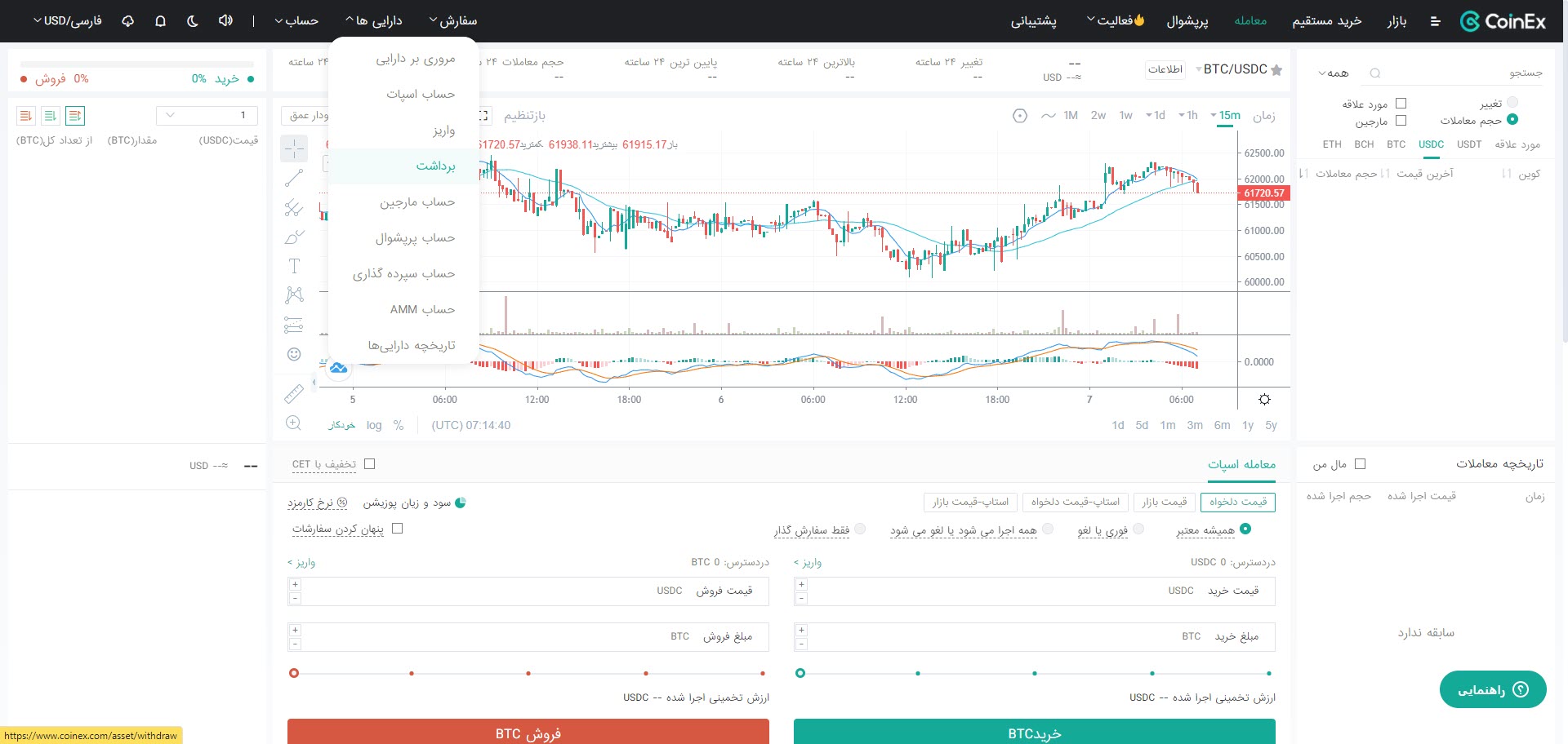 صرافی کوینکس 