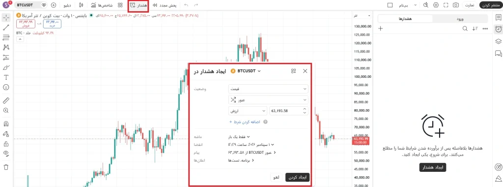 ساخت هشدار قابل استفاده