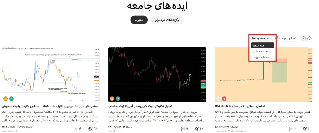 انتخاب نوع ایده 