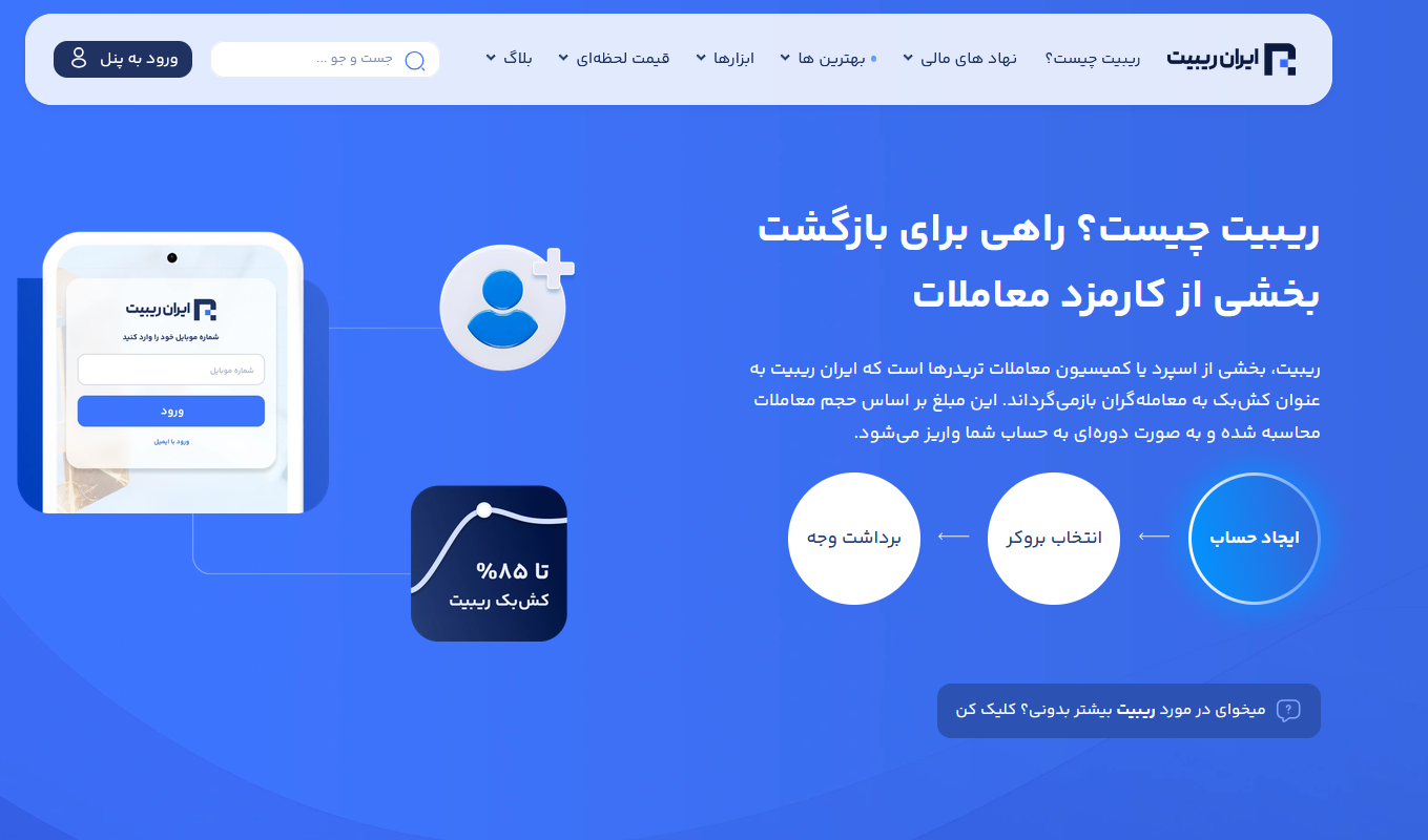 معرفی «ایران ریبیت» مرجع کش بک فارکس و ابزارهای ترید